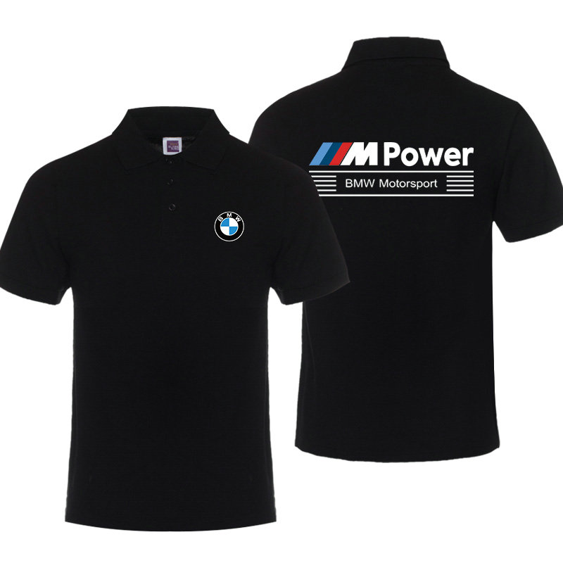 Polo BMW M Power Homme Motorsport Séchage Rapide Manche Courte